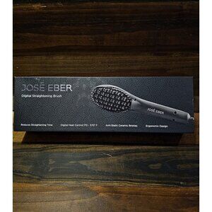 José Eber Digital Straightening Brush Tested Works Amazing
